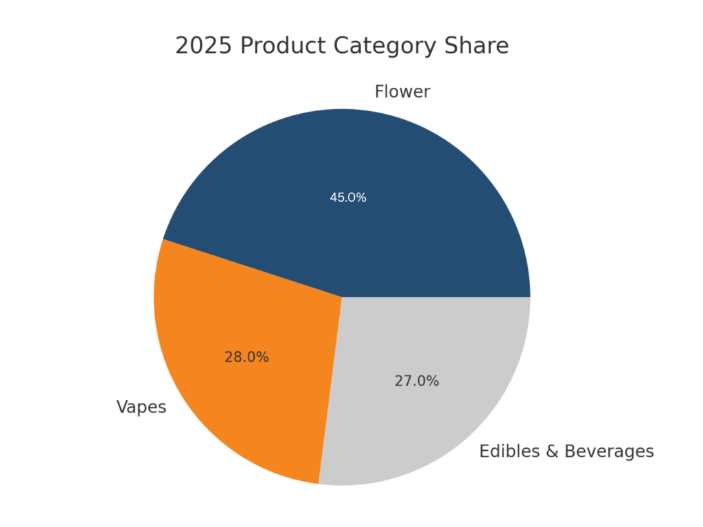 2025 Cannabis Product Category Share